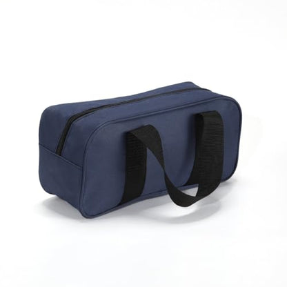Tool Tote Bag with Wide Mouth, Waterproof Organizer, Available in Navy Blue, Black, and Khaki (1, Navy Blue)