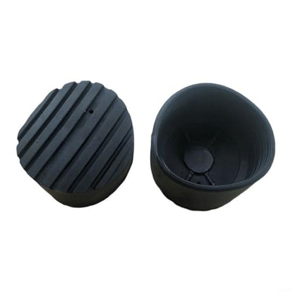 Ladder Non-Slip Rubber Feet Mats 76Mm Round Pad Covers For Telescopic And Step Ladders, Accessories For Floor Protection 2-Pack