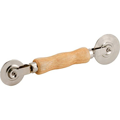 Prime-Line P 8059 2-1/2 In. x 2 In. Steel Nylon Wheel Roller With Wood Handle (Single Pack) - size: 1-/16 in. x 3/32 in.