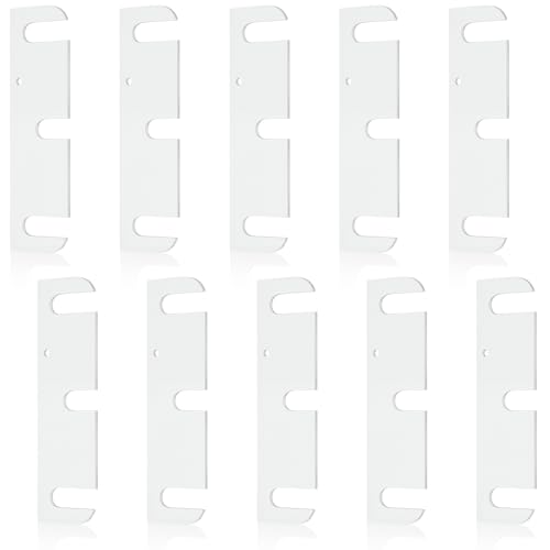 MorningRo 10 Pcs Hardware Door Hinge Shims Stainless Steel Metal Coated Finish Door Hinge Shim for Repair Kit (3.5 Inch,White) - color: White, size: 3.5 Inch