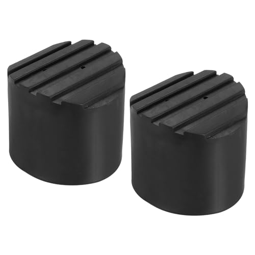 PATIKIL Ladder Non Slip Feet 2.8"/72mm, 2Pcs Rubber Round Foot Protective Mat Cushion Replacement for Telescopic Folding Extension Ladder Protection, Black - color: 72mm