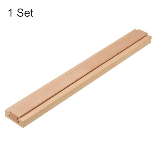 uxcell 1 Set Wooden Drawer Slides, Classic Wood Center Guide Track, Wood Drawer Glides Bottom Rails Replacement Kit, 17-3/4" (45 CM) - size: 17-3/4"