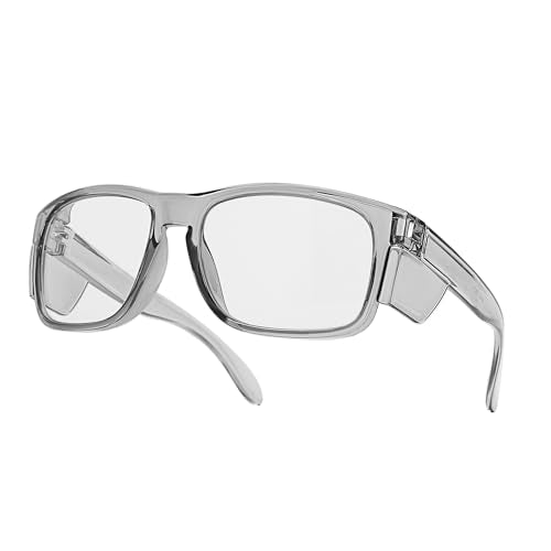 Z87Anti-Fog Photochromic Blue Light Blocking Safety GlassesUV400 Impact Resistant Protective Eyewear, for Men Women - color: Gray