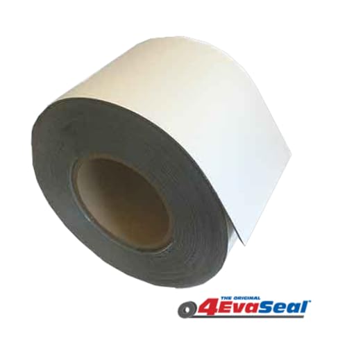 4evaseal™, 57206, Multi-Purpose White Tape - 4" x 50' – UV-Resistant, Waterproof Repair & Sealing Tape