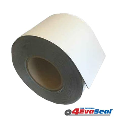 4evaseal™, 57206, Multi-Purpose White Tape - 4" x 50' – UV-Resistant, Waterproof Repair & Sealing Tape