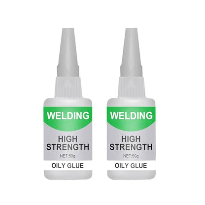 2Pack Universal Strong Glue,Multifunctional Fast Repair Instant Welding Glue,High-Strength Oily Glues for Metal, Plastic, Wood, Ceramics, Leather, Glass, - color: 2pcs