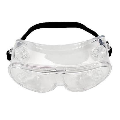 HQRP UV Protective Safety Glasses Goggles for Yard work, Gardening, Lawn mowing, Weed whacking, Hedge trimming, Woodwork etc. - color: Clear Goggles