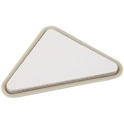 Super Sliders 2" Self-Stick Triangle Furniture Sliders for Carpet, Anti-Slip Adhesive Furniture Moving Pads for Beds, Sofas, Dressers, Set of 4, Beige