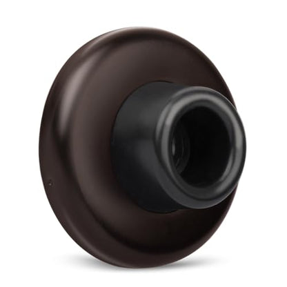 Concave Wall Door Bumper Stop Oil Rubbed Bronze – 2-1/2” Outside Diameter Stainless Steel Cover with Bigger 1-1/4” Oil Rubbed Bronze Rubber Bumper – Easy to Install with Screw - color: Concave-Oil Rubbed Bronze, size: 1 Pack