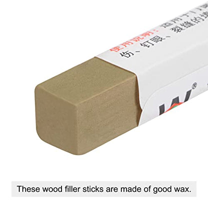 uxcell Furniture Repair Wax Filler Stick, Wood Scratch Filler Crayons Touch Up Repair Pens for Scratches Holes Floor Laminate Carpenters Tables Desks, Flaxen Yellow - color: Flaxen Yellow