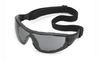 Gateway Safety 21GB78 Swap Wraparound Hybrid Eye Safety Glasses/Goggles, Gray Anti-Fog Lens, Black Frame with Foam Edge - color: Gray Anti-fog Lens
