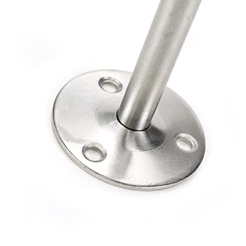 Door Stopper Stainless Steel Wall Mounted Door Stop with Rubber Bumper 7.87"/200mm Length - size: 200mm/7.87" 1pcs