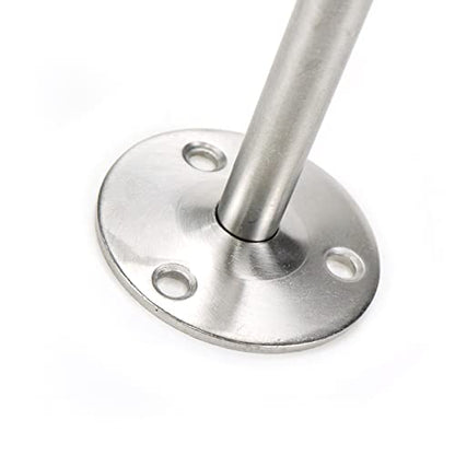 Door Stopper Stainless Steel Wall Mounted Door Stop with Rubber Bumper 7.87"/200mm Length - size: 200mm/7.87" 1pcs