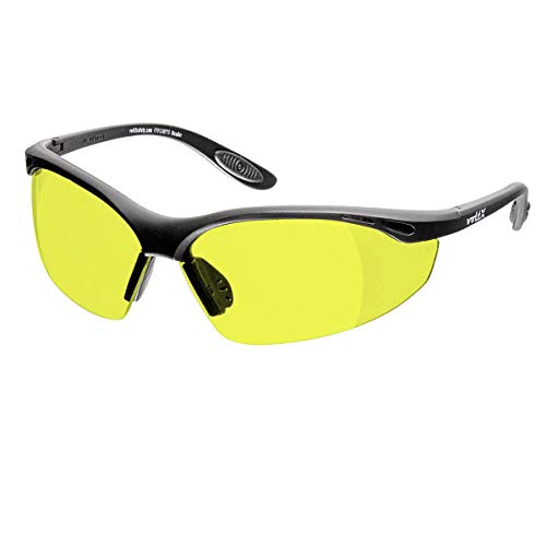 voltX 'Constructor' SAFETY READERS Full Lens Reading Safety Glasses (+1.0 Dioptre, Yellow) ANSI Z87.1+ & CE EN166F, Wraparound Style - Includes Safety Cord with headstop - UV400 anti fog coated lens - color: Yellow, size: +1.0 Dioptre