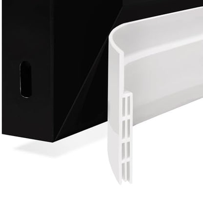 Door Draft Stopper, Weather Stripping Door Seal, Garage Window Blocker, Cold Air Insulation, White