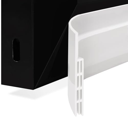 Door Draft Stopper, Weather Stripping Door Seal, Garage Window Blocker, Cold Air Insulation, White
