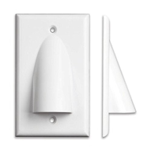 OSD Audio Pass Through Cable Bundle Wall Plate Single Gang J-Box Rigid ABS