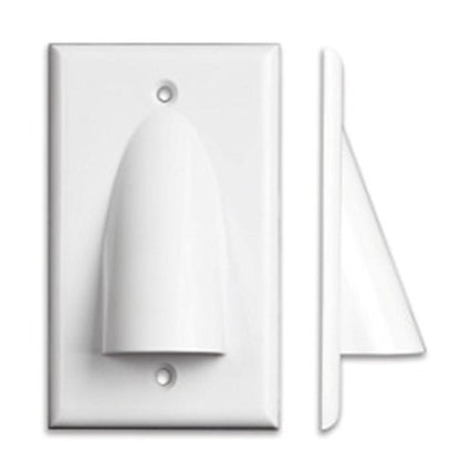 OSD Audio Pass Through Cable Bundle Wall Plate Single Gang J-Box Rigid ABS