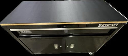 46 inch by 18 inch Mat for Workbench- thick padded easily cleaned- protective surface mat topper to fit any 46 by 18 toolbox and workbench cart such as Yukon, Husky, Kobalt (toolbox not included)