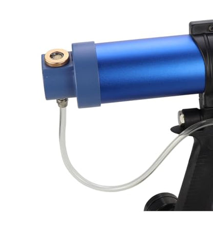 600ml Sausage Pneumatic Caulking Gun Silicone Sealant Gun Air Rubber Gun Caulk Applicator Tool with 10 Transparent Glue Nozzles