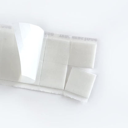 Duraco Teachers Tape™ Pads (12 Pads of 8 Pieces / 96 Pieces per Pack), Double-Sided Removable Foam Tape Pieces for Wall Mounting