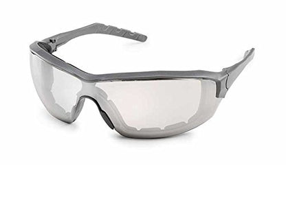 Gateway Safety 22GY0F Silverton Temple Version Safety Glass, Gray Frame- Clear in/Out Mirror FX2 Anti-Fog Lens - color: Clear in/Out Mirror Fx2 Anti-fog Lens, style: Regular