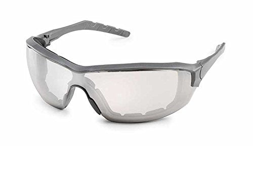 Gateway Safety 22GY0F Silverton Temple Version Safety Glass, Gray Frame- Clear in/Out Mirror FX2 Anti-Fog Lens - color: Clear in/Out Mirror Fx2 Anti-fog Lens, style: Regular