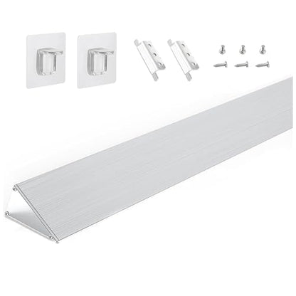 30" Slide-in Range Rear Filler Kit W10113901A, Stove Gap Universal Triangular Filler Strip, Cooktop Trim Kit Between Stove and Backsplash for Whirlpool & Most Brand, Durable Aluminum, Silver - color: Silver