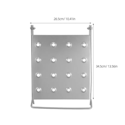 Holibanna Removable Tool Tray: Iron Ladder Accessory Platform - Non-Slip Folding Step Attachment for Painters Workshop Cleaning Home Improvement Supplies