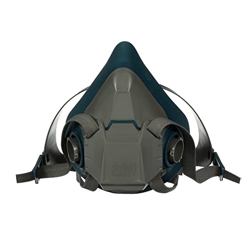 3M Rugged Comfort Half Facepiece Reusable Respirator 6501, NIOSH, Cool Flow Valve Helps Reduce Heat and Moisture, Silicone Faceseal Provides a Firm Seal, Welding, Sanding, Cleaning, Grinding, Small - style: Small