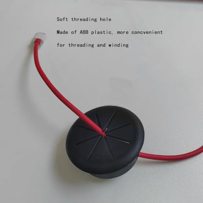 2 Pcs 2 Inch (50mm) Cable Grommet, Flexible Desk Hole Cover, Flexible Desk Grommet, Flexible Desk Grommets, Flexible Desk Cord Grommets, Flexible Desk Cable Grommet (Black) - color: Black