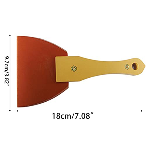 Rubber Putty Knives Home Decor 18x9.7x1.6cm for Triangle Shaped ABS Handle Filmed Paint Scraper Tool Shovel
