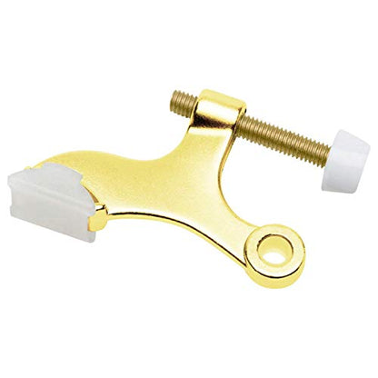 Nuk3y Hinge Pin Heavy Duty Adjustable Door Stop (12 Pack, Polished Brass) - color: Polished Brass, size: 12 Pack