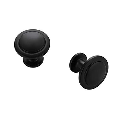 Ravinte 30 Pack Matte Black Cabinet Pulls 1-1/4 inch Kitchen Cabinet Knobs Drawer Knobs Dresser Drawer Pulls Door Dresser Handles for Cupboard - color: Black