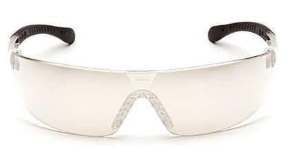 Pyramex Provoq Safety Eyewear Blue Mirror Lens Black Temples - color: I/O Mirror Anti-fog Lens/ Black Frame