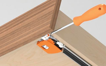 Bundle - 15" BLUM Tandem Drawer Slides with BLUMOTION. Includes Slides 563H, Locking Devices, Rear Mounting Brackets, Screws and Instructions.