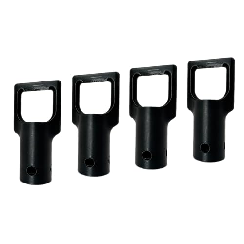 Heavy Duty Trimmer Attachment Hanger 4 Pack – Black – Wall Mount Hooks for Garage & Shed – Fits Ryobi, Toro, Homelite, Troy-Bilt, Badger, Masterforce Weed Eater, String Trimmer, Blower, Edger Tools - color: Black