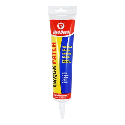 Red Devil 0805 Crack Patch Premium Acrylic Spackling, 5.5 Oz. Squeeze Tube - size: 5.5 Fl Oz, style: 12 - Pack