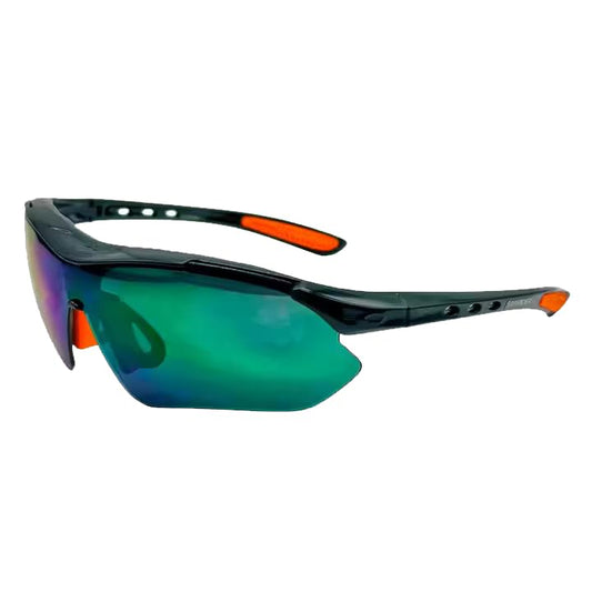 Safety Glasses, ANSI Z87.1 Certified with Anti-Fog and Scratch Resistant Lenses, Adjustable with Black Frame - color: Blue