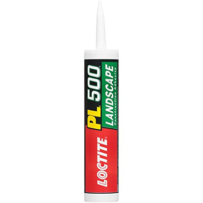 Loctite PL 500 Landscape Block and Paver VOC Construction Adhesive, Tan, 10 fl oz Cartridge, 1 Pack - size: Single, style: 10 Ounce Cartridge