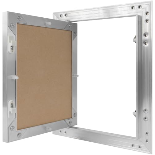 8" x 10" Waterproof Drywall Access Panel, Tileable and Paintable Ceiling and Wall Access Panel for Drywall, Wire Cover for Wall Covering Panels, Push to Open, Flush-Mount Wall Hole Cover - size: 8x10 Inch