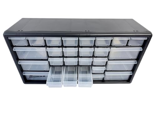 Homak 30-Drawer Parts Organizer, Black, HA01030102 - size: 30-Drawer