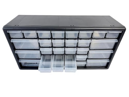 Homak 30-Drawer Parts Organizer, Black, HA01030102 - size: 30-Drawer