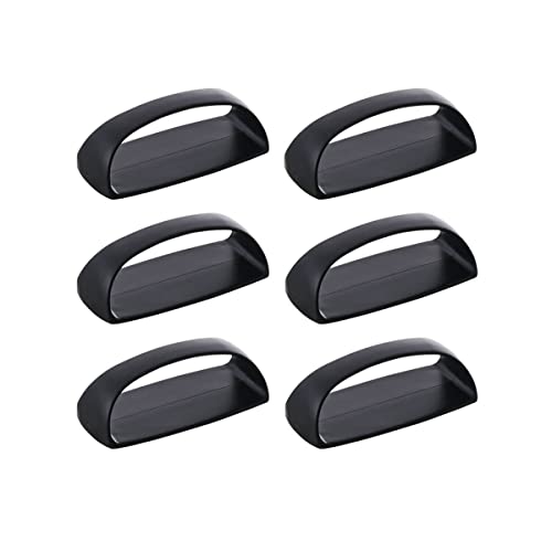 6 Pack Self-Stick Instant Cabinet Handle Pulls Drawer Pull Helper with Adhesive Sliding Door Handle Stick On Handle for Glass Windows Wardrobes Peel and Stick Knob Drill Free 6pcs/Set (Black) - color: Black