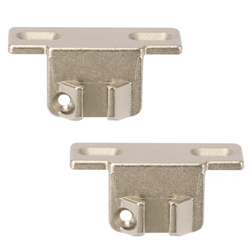 Hinge Mounting Plate Replacement for Blum 1 5/8" Overlay 110 Degree Compact 33 Edge, Edge Mount Plates for Blum Face Frame Overlay Hinge, Hinges for Cabinet Doors, Self Closeing Hinges(2 PCS)