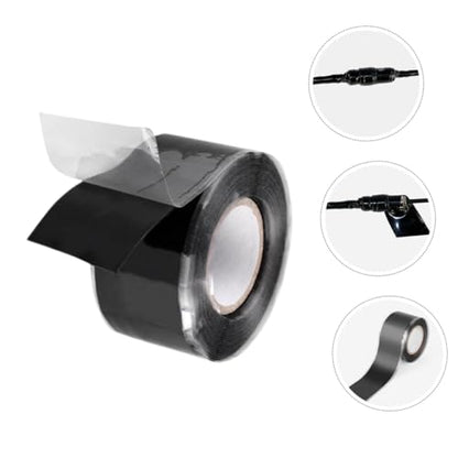 Cabilock Waterproof Tape Sealing Plumber Tape Caulk Duct Mastic Strips Repair Leak Sealer Removable Sealant Fix Leaks Flexible Tanking Adhesive for Sticky Black