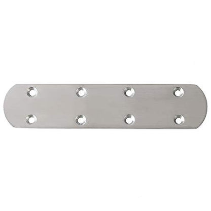 Alise 4 Pcs Flat Straight Brace Brackets Mending Plates Repair Fixing Bracket,6-1/2 Inch Stainless Steel Brushed Nickel - color: Brushed Nickel, size: 165mmX38mm