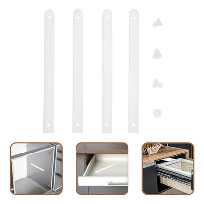 7.28 Inch Heavy Duty Cabinet Drawer Slides with Accessories Smooth Sliding Rails for Furniture Drawers Tv Cabinets Cupboards Side Mount Track Guides