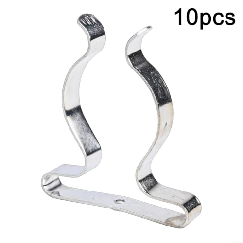10 Pack Heavy Duty Manganese Steel Spring Terry Clips Wall Mount Tool Holders for Garage, Shed, and Workshop Organization, Fits 0.24 to 2 Inch Handles(38mm) - size: 38mm