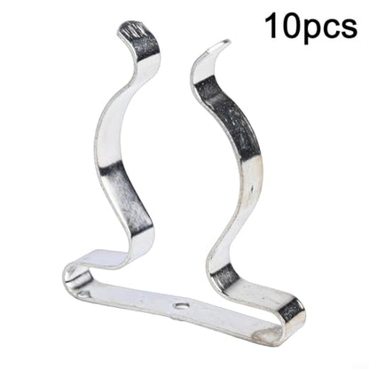 10 Pack Heavy Duty Manganese Steel Spring Terry Clips Wall Mount Tool Holders for Garage, Shed, and Workshop Organization, Fits 0.24 to 2 Inch Handles(38mm) - size: 38mm